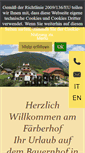 Mobile Screenshot of faerberhof.it
